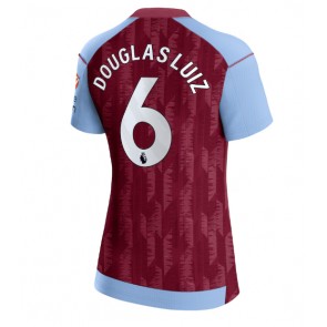 Aston Villa Douglas Luiz #6 Replika Hjemmebanetrøje Dame 2023-24 Kortærmet